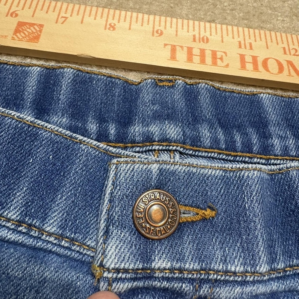 Vtg 80s Levis Jeans Mens 36x28.5 Blue Tab Relaxed Straight Denim USA Skosh Faded - Picture 11 of 16